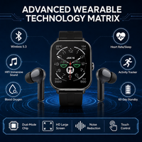 Montre connectée professionnelle avec écouteurs sans fil TWS intégrés, 60 jours d'autonomie en veille, suivi de la santé, étanche IP67, montre connectée pour hommes