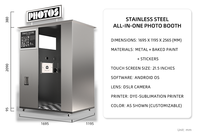 Photo Booth Commercial Disco Style Interactive Selfie Booth Machine Fast Printer DSLR Camera Event Promotion Photo Booth