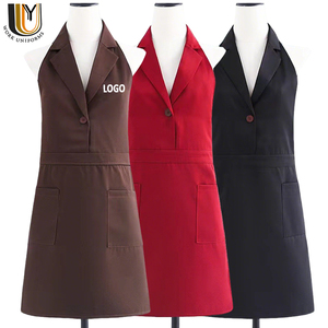 Nouvel tablier tendance pour hommes et femmes, uniforme <span class=keywords><strong>de</strong></span> travail pour café, bar, barman, <span class=keywords><strong>comptoir</strong></span> - Product Image 1