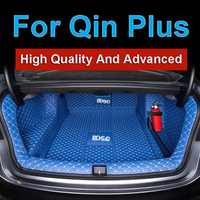 Pour BYD Qin Plus tapis de coffre de voiture style PU cuir coffre Protection tapis Catpet couverture intérieure partie Pad Auto accessoires