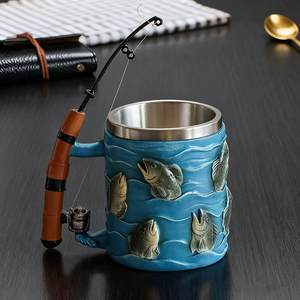 The new cross-border Fishing <b>Mug</b> is a creative <b>mug</b> designed for fishing enthusiasts - Product Image 3