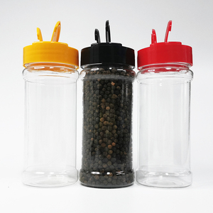 8oz 230ml plastic powder shaker herb and spice tools condiment jar spice packaging shaker salt bottle and jars
