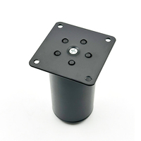 Pieds de table réglables en acier inoxydable noir mat Wejoy 5cm 8cm 10cm