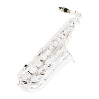Silver Plated Brass Body Bakelite Head Polished Finish Eb Alto Saxophone Professional Woodwind Instrument OEM Model HYM-740