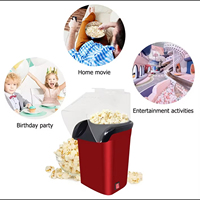 Machine à Popcorn OEM 110V 220V 1200W, Machine à Popcorn Électrique Automatique à Air Chaud, Mini Machine à Popcorn