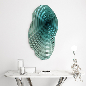 Design <span class=keywords><strong>philosophie</strong></span> art mural en métal décor irrégulier en acier inoxydable charme en métal art mural en métal coloré - Product Image 3