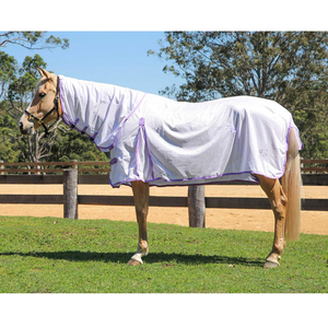 Tapis de cheval ultra légers pour l'été fabriqués à partir de matériaux respirants pour protéger les chevaux de la chaleur et de la sueur - Product Image 2