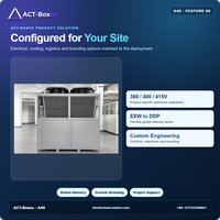 Rack de refroidissement liquide Antminer 40 emplacements 230 kW pour l'extraction industrielle de crypto-monnaies avec refroidisseur sec monté en haut et solution HMI centralisée