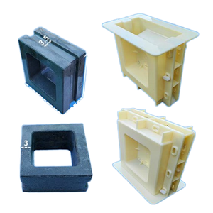 Cetakan ABS Modern Dua Sisi untuk Panel Jendela, Cetakan Beton Blok Dekoratif, Presisi Tinggi, Plastik dengan Finishing Poles - Product Image 3