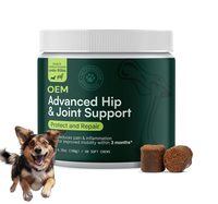 Comprimés pour les articulations de hanche naturels en gros OEM, complément alimentaire pour chien, améliore la santé des articulations et soutient la mobilité avec de la glucosamine HCL et du MSM