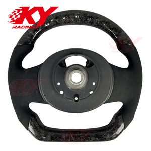 พวงมาลัยคาร์บอนไฟเบอร์แบบกำหนดเองสำหรับรถยนต์ MINI R57 R56 R55 R54 R53 R52 R51 R50 F54 F55 F56 Cooper S พร้อมจอแสดงผล LED - Product Image 4