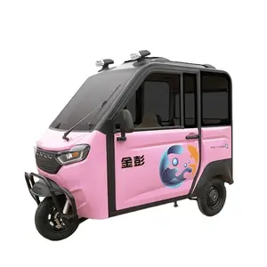 Jinpeng five doors new energy close tricycle 60v 52ah electric cabin car for passenger use
