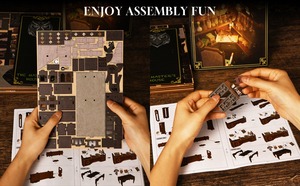 Волшебное зелье, набор для книг и уголков, 3D мини-Алхимик, лабораторная книжная полка, вставка, фантастический декор для любителей книг и коллекционеров - Product Image 5