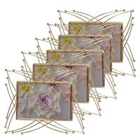 Cadre photo élégant en métal doré avec motif papillon unique, support de table 4x6, décoration de luxe pour la maison