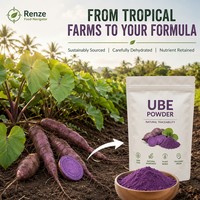 Poudre d'Ube Naturelle, Extrait de Patate Douce Violette, Riche en Anthocyanes, Colorant Alimentaire et Arôme pour Boulangerie, Bubble Tea, Crème Glacée