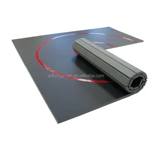 High Quality XPE Foam PVC Surface Jiu-Jitsu Roll Out Wrestling Mat Martial Arts Wall Matts for Gym Carpet Surface Rollout Floor