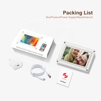 Bingkai Foto Digital Akrilik WiFi HD 5 Inci dengan Jam, Pemutar Video, Dukungan MP3/MP4, dan Aplikasi Frameo untuk Berbagi Gambar Secara Instan