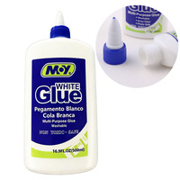 Colle blanche multi-usages lavable non toxique 250ML 500ML, colle à bois PVA blanche pour l'école, le bricolage, le slime, l'artisanat, l'art sur papier