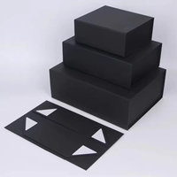 Boîte pliante en papier rigide de luxe de couleur personnalisée avec couvercle à fermeture magnétique Boîte cadeau magnétique en carton pliable