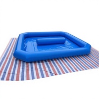 Piscine gonflable commerciale scellée 3x3m pour usage domestique, idéale pour château gonflable et parc aquatique