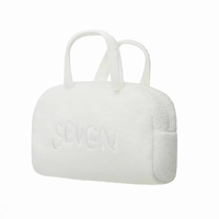 Sac de serviettes de plage luxe à la mode blanc pur à la mode