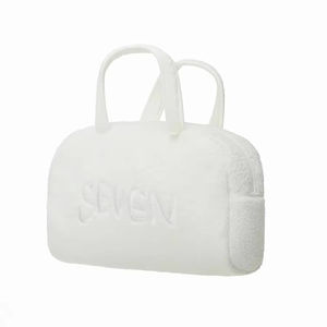 Borsa per asciugamano da spiaggia di lusso a mano alla moda in stile bianco puro alla moda - Product Image 1