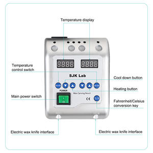 Cuchillo de cera para tallado y moldeado de joyería, herramienta de cobre para dentistas, lápiz eléctrico de tallado para laboratorio dental, máquina de soldar con cera. - Product Image 3