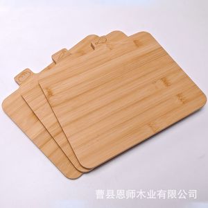 Bamboo Cutting Board Set 3Pcs Rectangle Solid <b>Wood</b> Kitchen Chopping <b>Block</b> With Engraved Logo For Food Prep - Product Image 2
