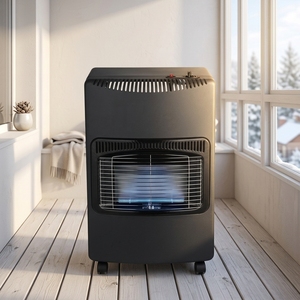<span class=keywords><strong>Chauffage</strong></span> mobile <span class=keywords><strong>infrarouge</strong></span> à <span class=keywords><strong>gaz</strong></span> Blue Flame 3,8 kW avec dispositif de sécurité, protection contre le basculement et la surchauffe, sans fumée, écologique, pour salon et jardin - Product Image 4