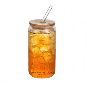 Vasos Personalizados de 600 ml para Bebidas, Tazas de Café, Frascos de Vidrio de 12 oz con Tapas y Pajitas - Product Image 4
