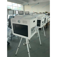 Machine Photobooth Selfie DSLR avec trépied pour événements, écran tactile 21,5 pouces, Photobooth DSLR à écran tactile pour mariage