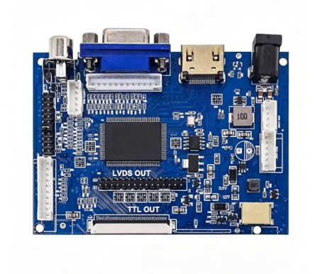 LCD Display TTL LVDS Controller Board HD MI VGA 2AV 50PIN for AT070TN90 92 94 Support Automatically