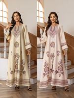 Abaya élégante noire en polyester pour femmes musulmanes, vêtements islamiques, kaftan arabe, robe longue de mode Dubaï, vente en gros