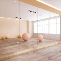 Miroir en verre trempé argenté imperméable, anti-corrosion, avec couche de protection durable, pour salle de sport, studio de yoga, salle de danse