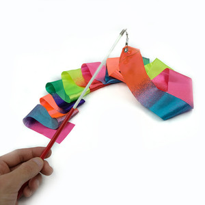 Équipement de <span class=keywords><strong>gymnastique</strong></span> <span class=keywords><strong>artistique</strong></span> colorée, nouvelle collection, avec tige à torsion, ruban de 1M, pour filles - Product Image 1