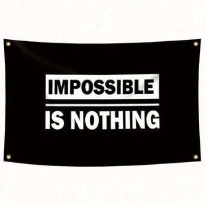 Banderas Personalizadas de Impresión Digital de Buena Calidad y al Mejor Precio, 3X5 Pies, 90x150cm, Imposible Es Nada - Product Image 4