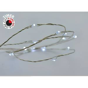 600 LUMIÈRES DE NOËL NANOLED BLANC GIVRE FIXES AVEC TRANSFORMATEUR 30+5MT - Product Image 1