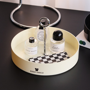 Boîte de rangement multifonctionnelle en métal nordique avec poignée circulaire pour aromathérapie, cosmétiques, soins de la peau, articles divers et bureau - Product Image 5