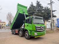 Camion à benne basculante d'occasion 2019 Foton Auman ETX en configuration 8X4, avec un puissant moteur diesel en Chine