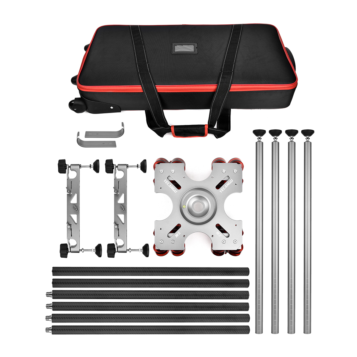 Rail Vidéo Slider Kamerar SLD-230 Mark II 60 Cm – 4 Roulements à Billes, Pieds Réglables, Arca-Swiss