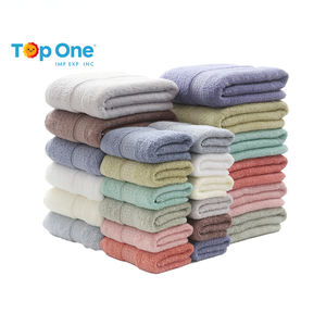 Top One grossistes Premium doux 100% coton visage tissu salle de bain hôtel serviette de bain ensemble 3 pièces 6 pièces imprimé compressé - Product Image 1