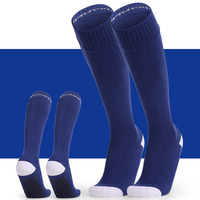 Chaussettes de sport montantes pour hommes, design football, antidérapantes en caoutchouc, séchage rapide, antibactériennes, en Spandex/Polyester/Coton