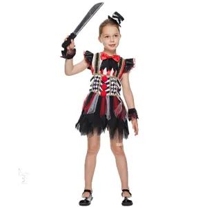 Creative Design Halloween Costumes For Kids Suicide-Squad Clown Girls h arleyquinn Dress for Girl