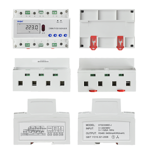 Độ chính xác cao ba pha kỹ thuật số năng <span class=keywords><strong>l</strong></span>ượng mét RS485 giao diện modbus giao thức đường sắt cài đặt AC sạc trạm LCD - Product Image 5