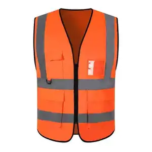 Trafik floresan giyim şantiye yelek yansıtıcı giyim emek sigorta işçiler koruyucu yansıtıcı şerit yelek