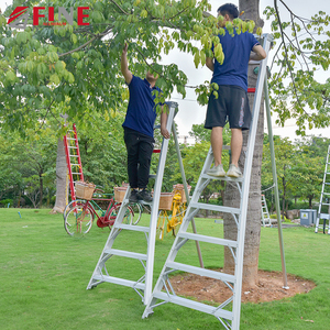 <span class=keywords><strong>Escabeau</strong></span> pliant en aluminium moderne pour l'extérieur, <span class=keywords><strong>8</strong></span> <span class=keywords><strong>marches</strong></span>, pour la cueillette des fruits dans les vergers, modèle Farmhouse Harvest Farm Triangle Garden - Product Image 5