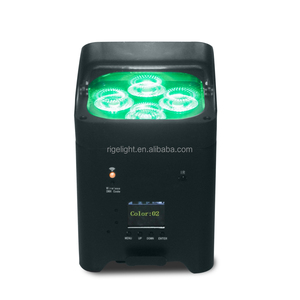RiGeBa 4*18w RGBWAUV Wireless Battery Rechargeable LED <strong>Upward</strong> Par <strong>Light</strong> for Events Wedding Party Stage - Product Image 4