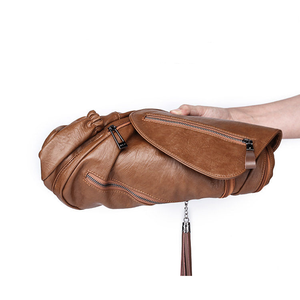 Zaino Vintage di Alta Qualità in Pelle PU con Nappine, Multi-Zip e Fodera Morbida in Poliestere per Scuola e Viaggi Femminili - Product Image 3