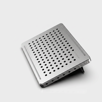 Dudukan Laptop YICOSUN P2 6-in-1 USB C Hub, Penyangga Notebook Ergonomis Lipat Aluminium dengan Docking Station