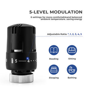 IVANCI Angle de <span class=keywords><strong>vanne</strong></span> de <span class=keywords><strong>radiateur</strong></span> <span class=keywords><strong>thermostatique</strong></span>, <span class=keywords><strong>Kit</strong></span> de <span class=keywords><strong>radiateur</strong></span> <span class=keywords><strong>thermostatique</strong></span>, avec protection contre le gel - Product Image 5